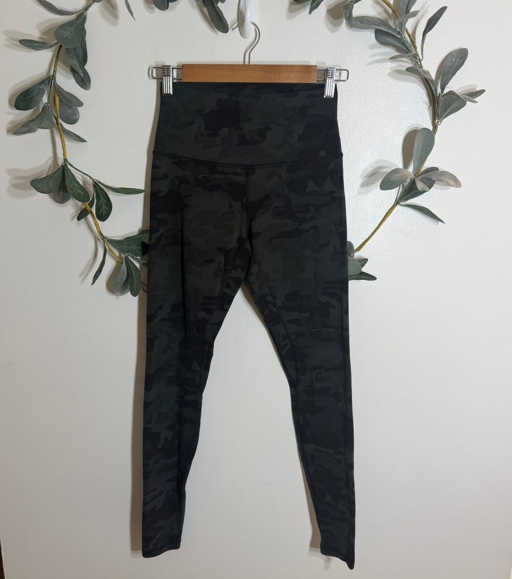 Lululemon Green Camo Align Leggings
